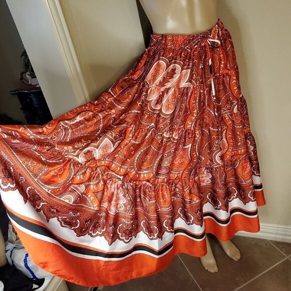 Lauren Ralph Lauren Oretha Paisley print Skirt - Picture 4 of 10